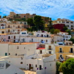 Huizen in de oude stad Ibiza